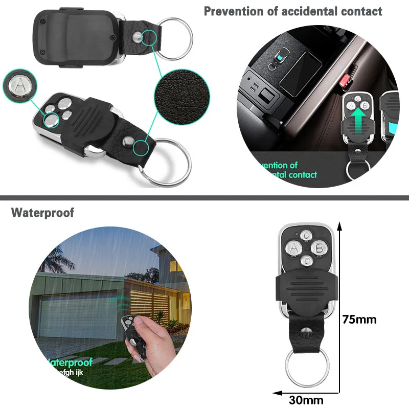 

Smart Home Swtich Wireless Relay Module DC 6~30V 4CH 433Mhz RF Universal Controller and 4 Button Transmitter,for Garage/Light