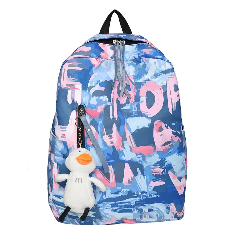 

College School Backpack Casual Women's Trend Students Teenager Backpacks For Girls Design Female Bags Large Capacity Schoolbag
