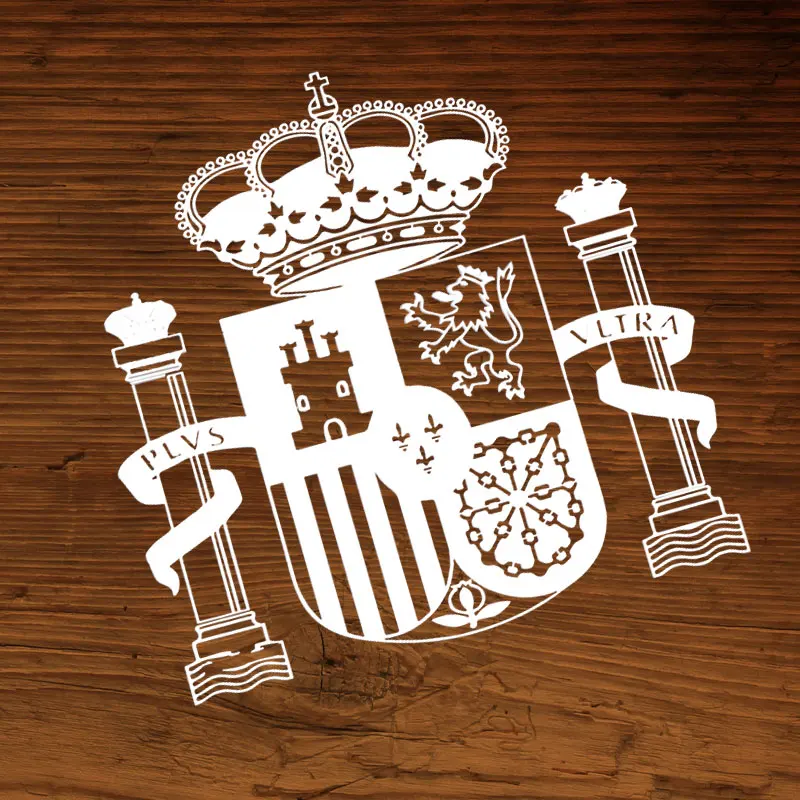 Автомобильный Стайлинг 3D алюминиевая наклейка с гербом Испании значок для SE