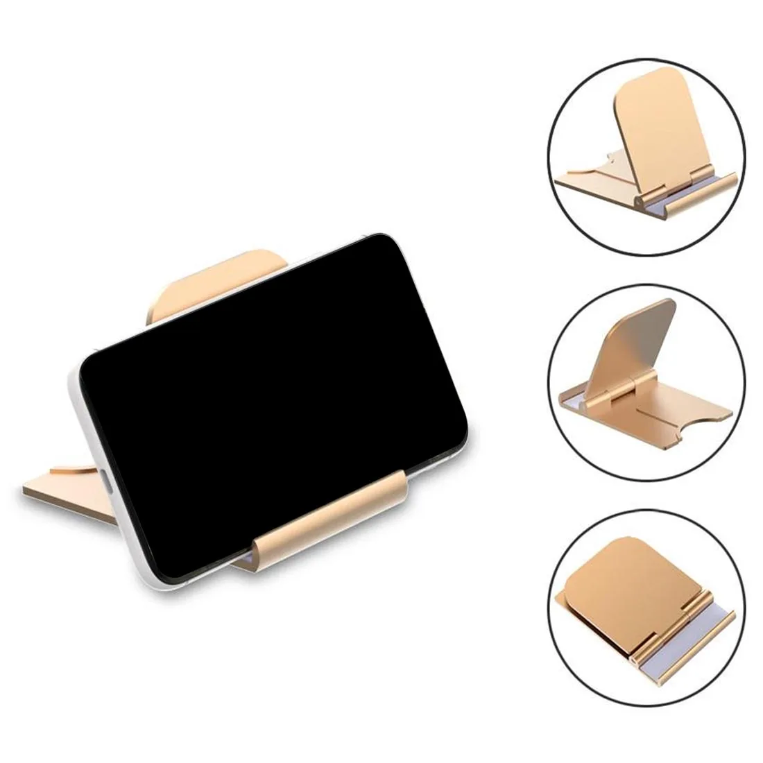 portable mini mobile phone holder foldable desk stand holder 4 degrees adjustable universal for iphone andorid phone free global shipping