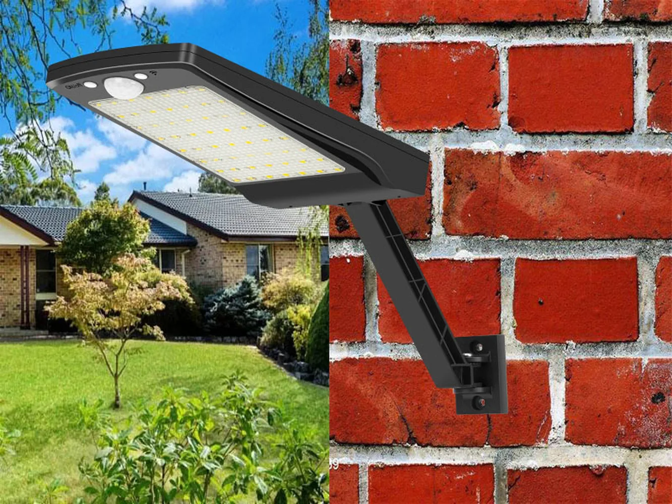 

900lm 56Led Solar Light Outdoor Waterproof Lighting For Garden Wall path Rotable Pole Lamp 3 Modes