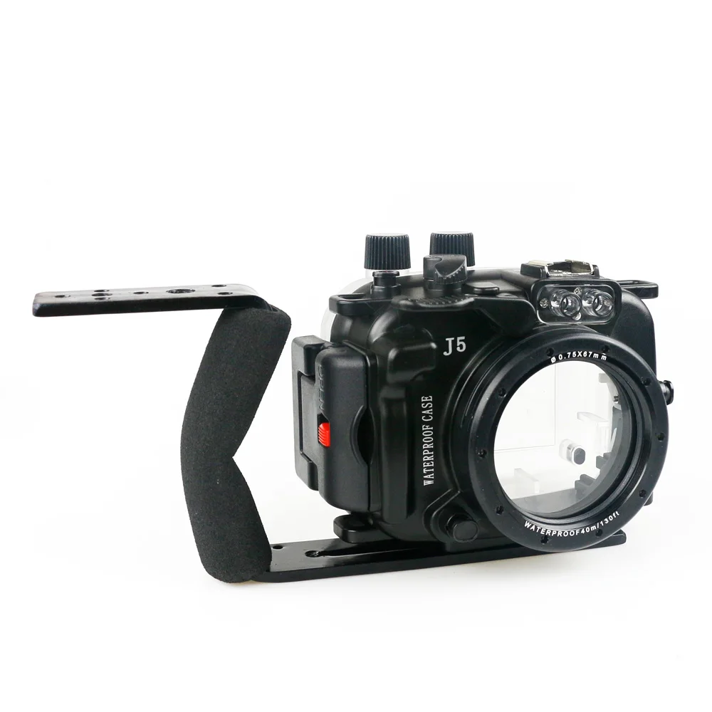 130 футов/40 м водонепроницаемый корпус для Nikon 1 J5 1J5 10-30 мм Сумка для объективов чехол для дайвинга - Цвет: Case and Tray 1