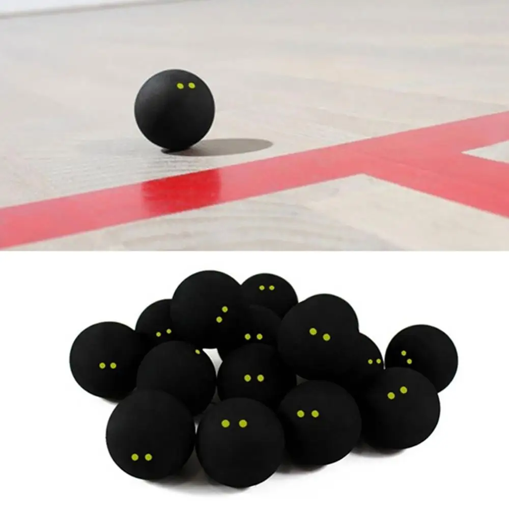 

1pcs Squash Ball Two-Yellow Dots Low Speed Sports Rubber Balls Professional Player Competition squash for Training Accessories