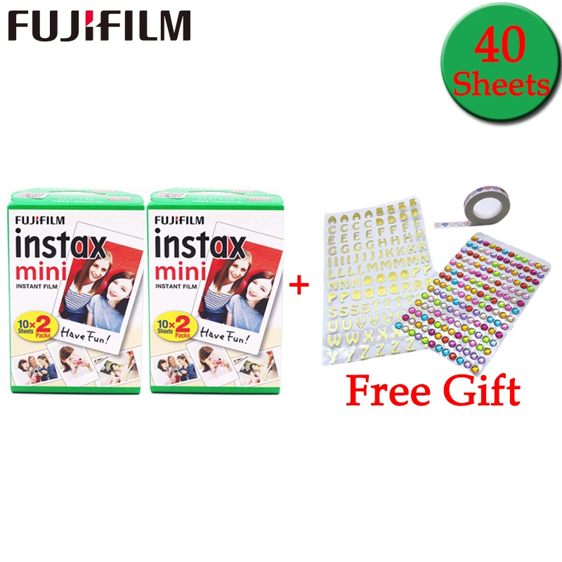 20-100 листов Fuji Fujifilm instax white Color Edge Fims для instax mini 8 9 7s 90 25 50 sp1 фотобумага с бесплатным подарком