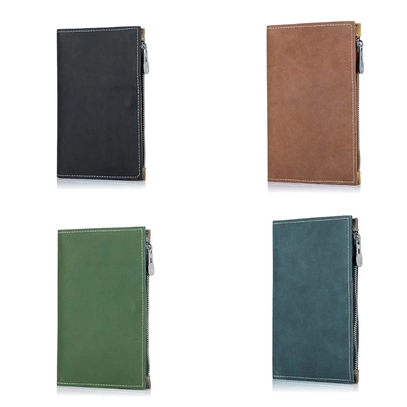 

Credit Card Driver License Leather Bifold Wallet Zipper Coin Purse Cash Pocket X5XA