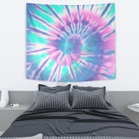 pink blue tie dye wall tapestry 3d printed tapestrying rectangular home decor wall hanging