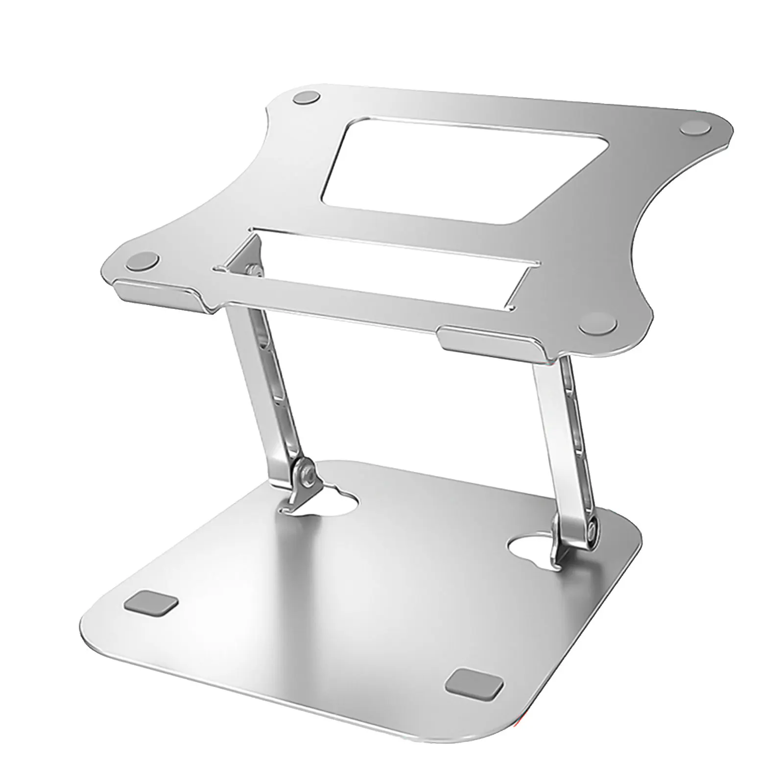 

Bending Design Gift Aluminium Alloy Laptop Stand For Desk Bracket Bedroom Computer Double Layer Adjustable Height Durable