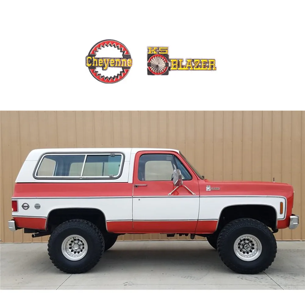 DJC-0673 для Traxxas Trx4 T4 K5 Блейзер Cheyenne послепродажный 3D металлический значок наклейка