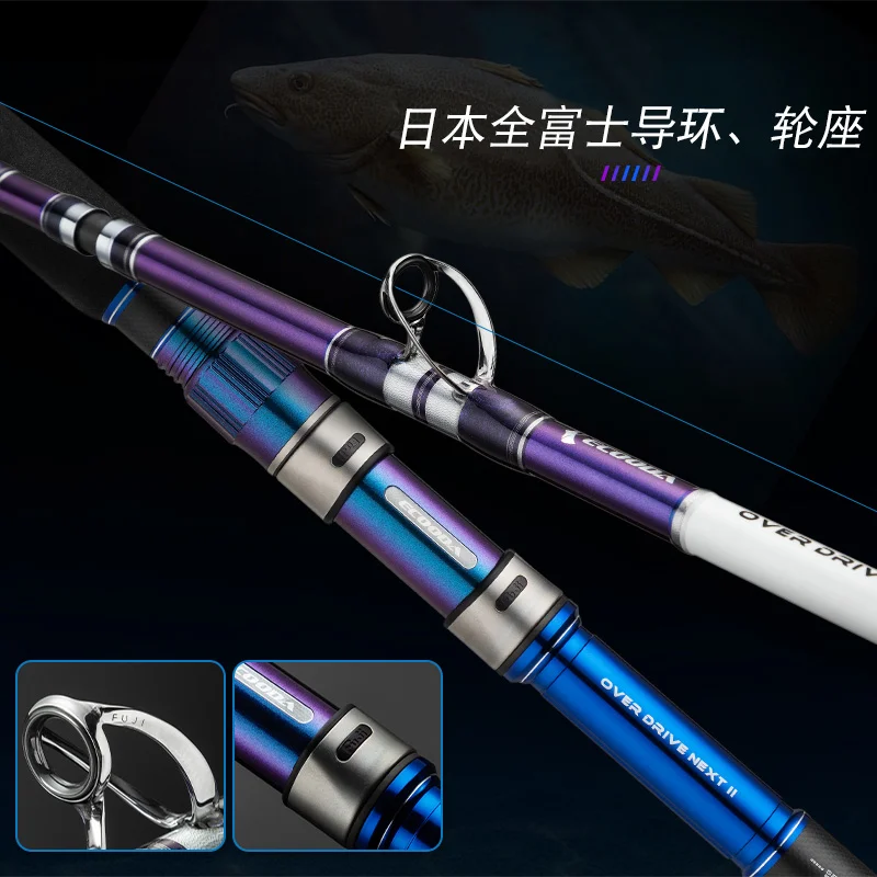 ECOODA EODN Cod удочка для глубоководных лодок 200 #3 3 м/3 6 м sec Japan Fuji SIN телескопическое