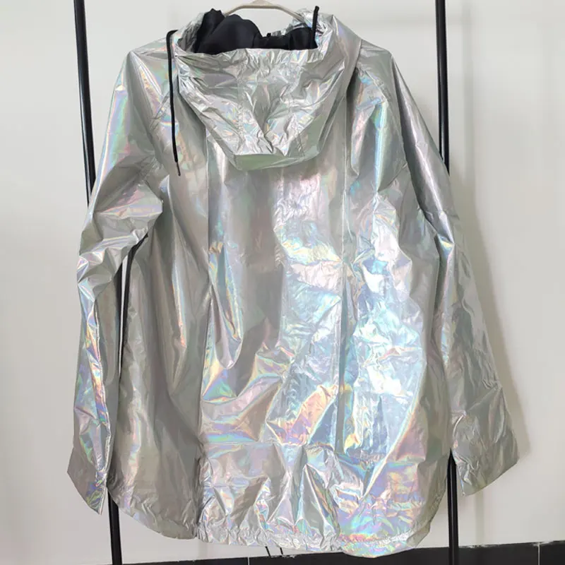 Водонепроницаемые куртки на молнии куртка-бомбер цвета металлик новые женские