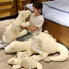 Милый симпатичный яркий белый динозавр, плюшевые игрушки, гигантский динозавр, набивное животное Птерозавр, игрушка, мягкий дракон, плюшевая кукла, подарок для детей