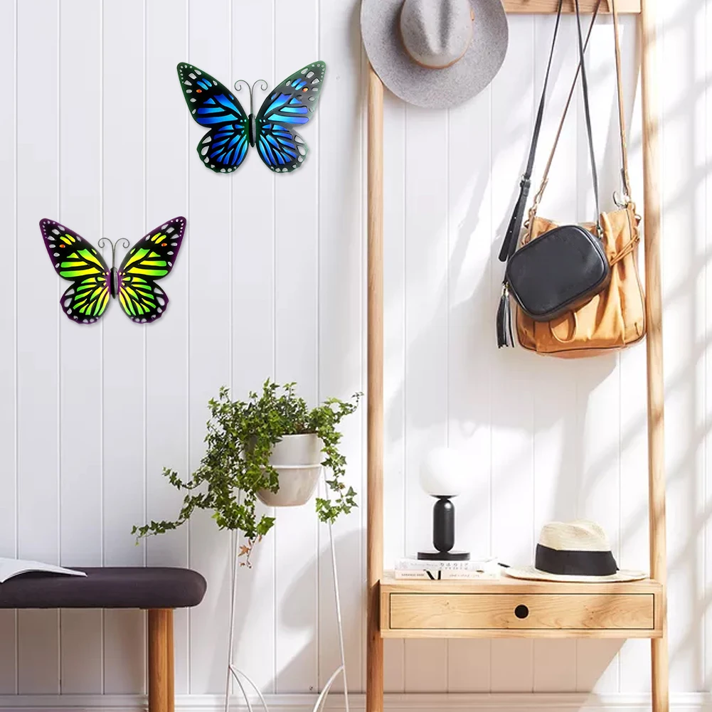 

Butterfly Wall Decoration Bedroom Iron Metal Wall Art Garden Hanging Ornament Home Decor Kids Room Decoration Art Wall Decals