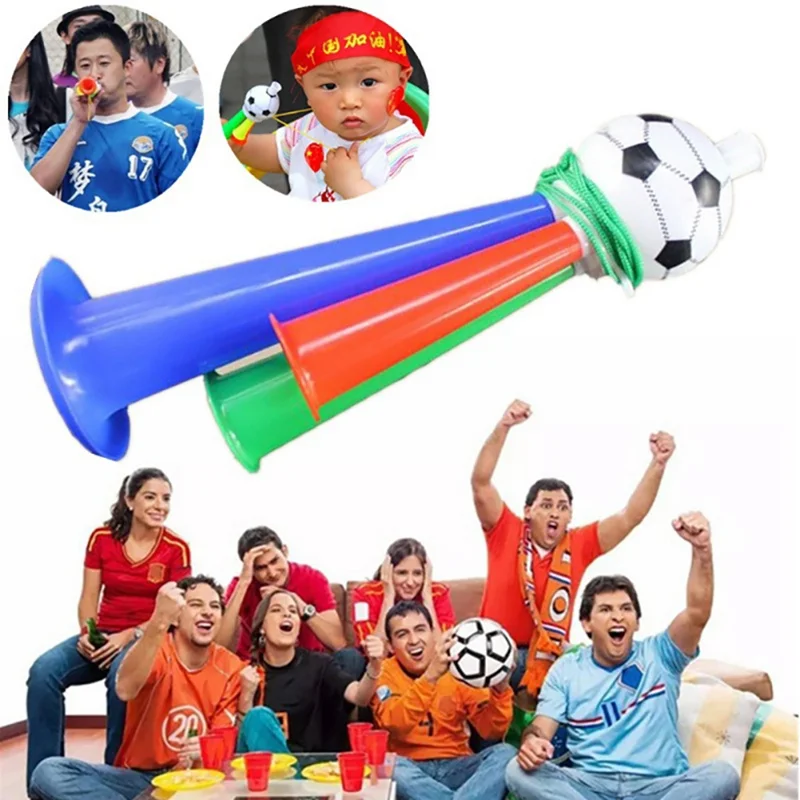 

World cup Kids Toy Pump Football Games Loud Speaker Hand Push Air Fan Horn Cheerleading Sports Meeting Cheer Club Trumpet