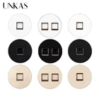 Модули UNKAS сделай сам, подходящие к Интернету RJ45, компьютерный порт RJ12, телефонный разъем для настенного питания, 16 А, розетка, свободная комбинированная розетка