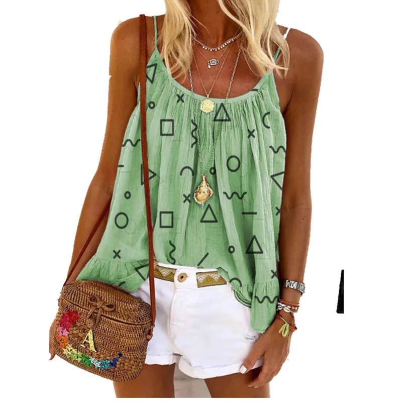 

New Womens Summer Sexy Fashion Loose Sleeveless Plus Size Cotton Off Shoulder Casual Cute Tee Shirt Blouses