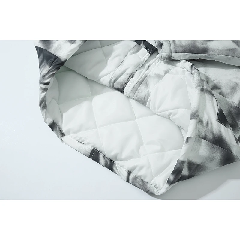 Куртка мужская зимняя с наполнителем чернилами и капюшоном в стиле хип-хоп |