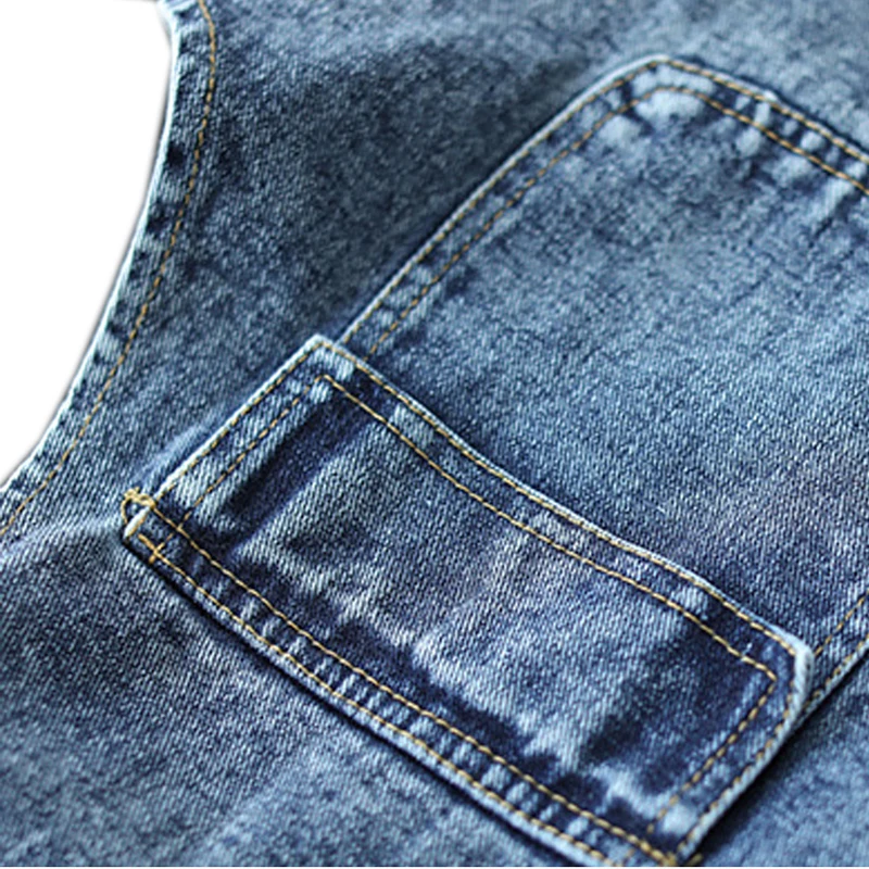 

Women Denim Cotton Jacket Sleeveless Outwear Vest Short Casual Solid Sweet Cute for Spring AZ26281330