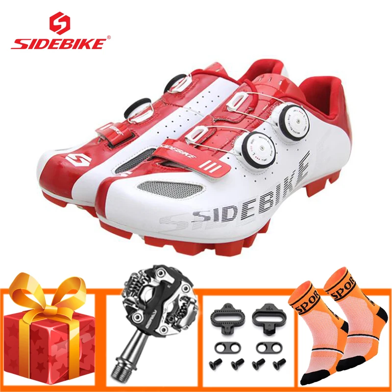 Мужская велосипедная обувь SIDEBIKE wo велосипедные педали с дополнительным SPD