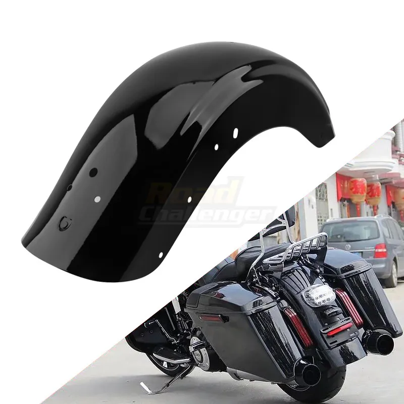 

For Harley Touring Road Electra Glide FLHR FLHTCU 2009-2020 Motorcycle Black Rear Mudguard Fender Accessories