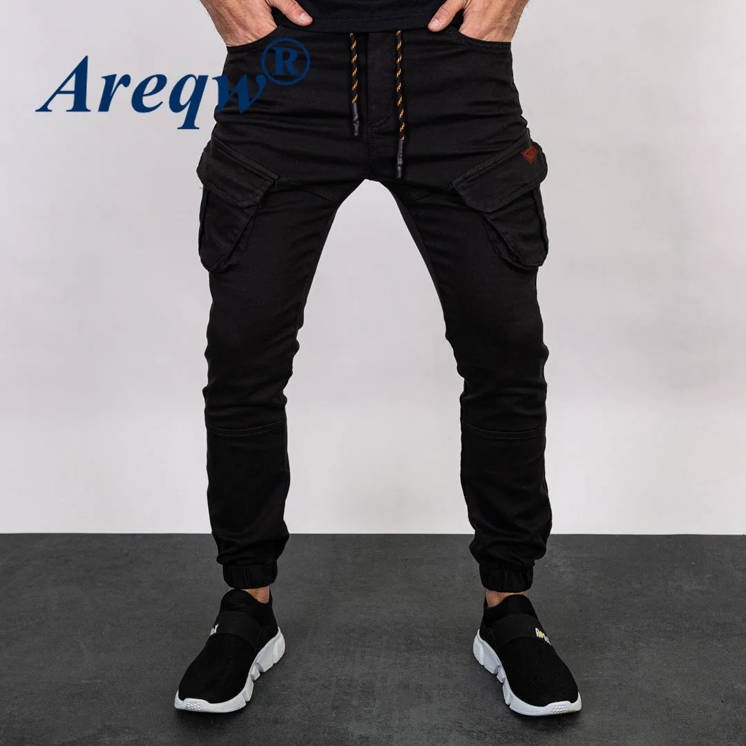 

2021 New Solid Color Spring and Summer Casual and Comfortable Trousers Men's Trousers with Feet
