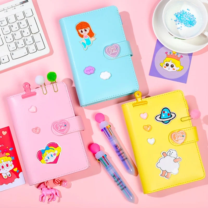 Книга книжка в форме сердца для девушек с свободными листьями маленькая свежая и