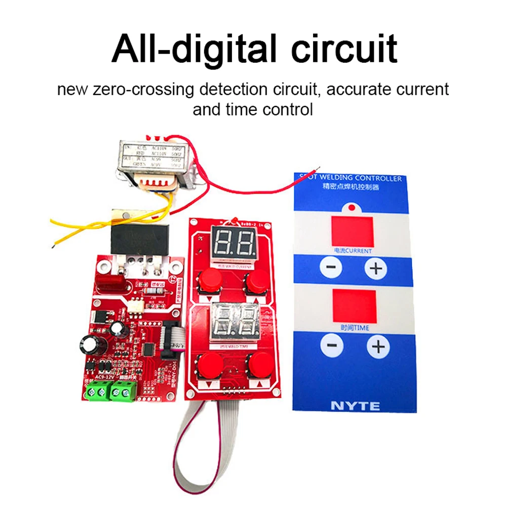 Двойной дисплей панель управления точечной сваркой сварочный аппарат