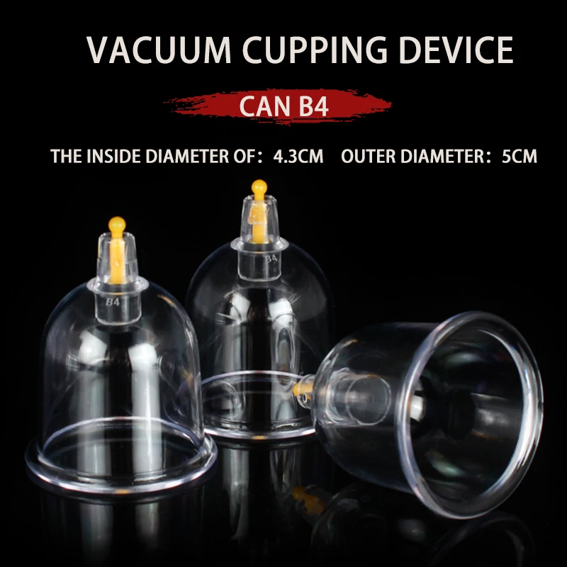 

B4 Can Cupping Device Household Air-exhausting Traditional Chinese Medicine Massage Facial Relaxation Thickening Vacuum Cans Loo