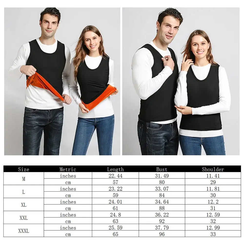 USB Smart Electric Heated Vest Warm 3 Adjustable Temperature Levels Abdomen Back Heating For Outdoor Hiking Cycling Skiing | Спорт и