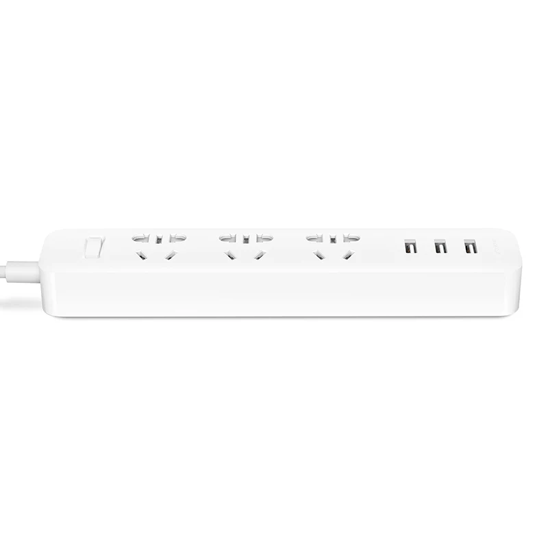 3Outlets 3USB WHITE Xiaomi WI-FI умная розетка разъем бытовой кабель-удлинитель для Мощность доска 3/4/5/6 отверстие USB быстрая зарядка Xiaomi Мощность разъем - Цвет: 3Outlets 3USB WHITE
