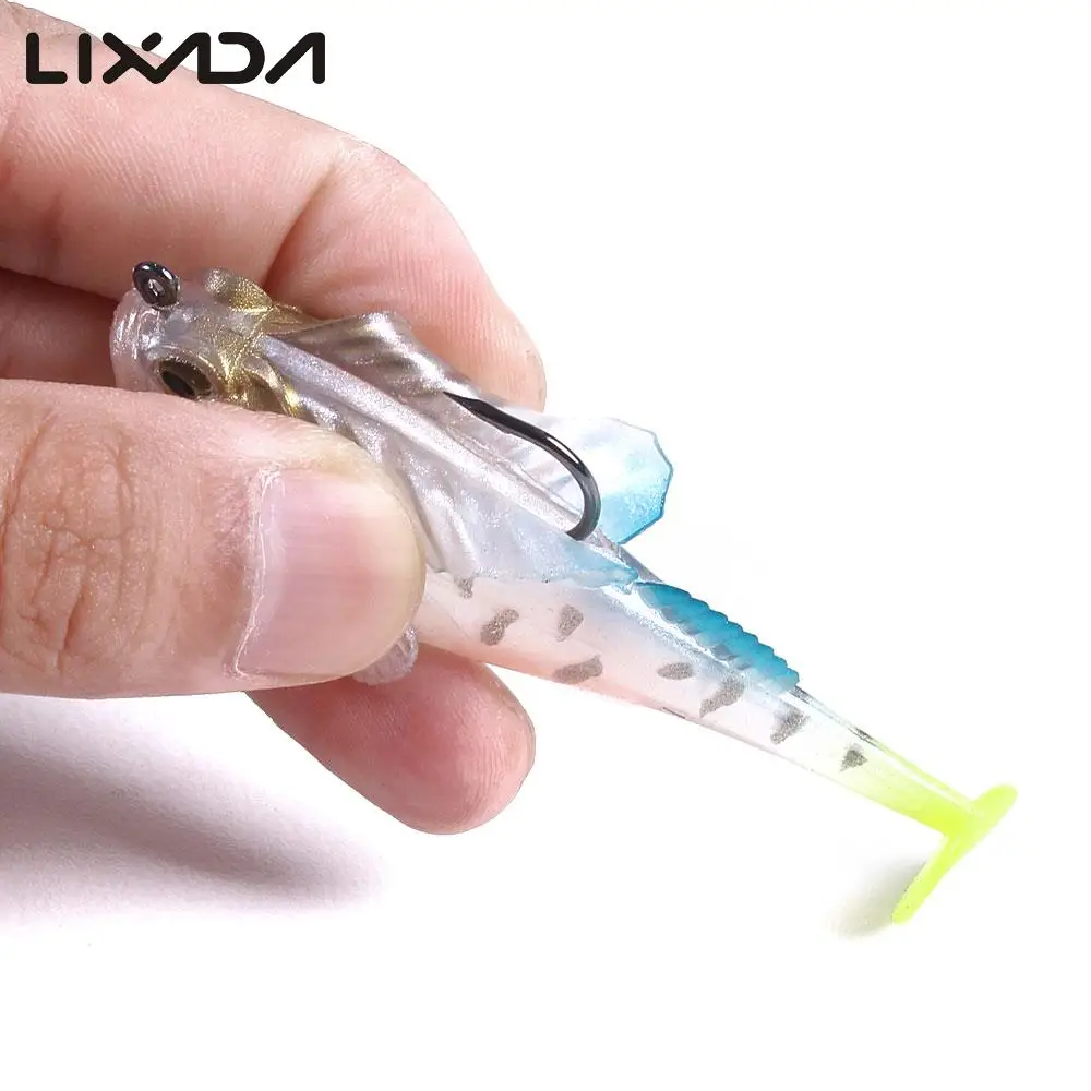 7 см 14 г рыболовная приманка свинцовая голова искусственная Мягкая пластиковая с