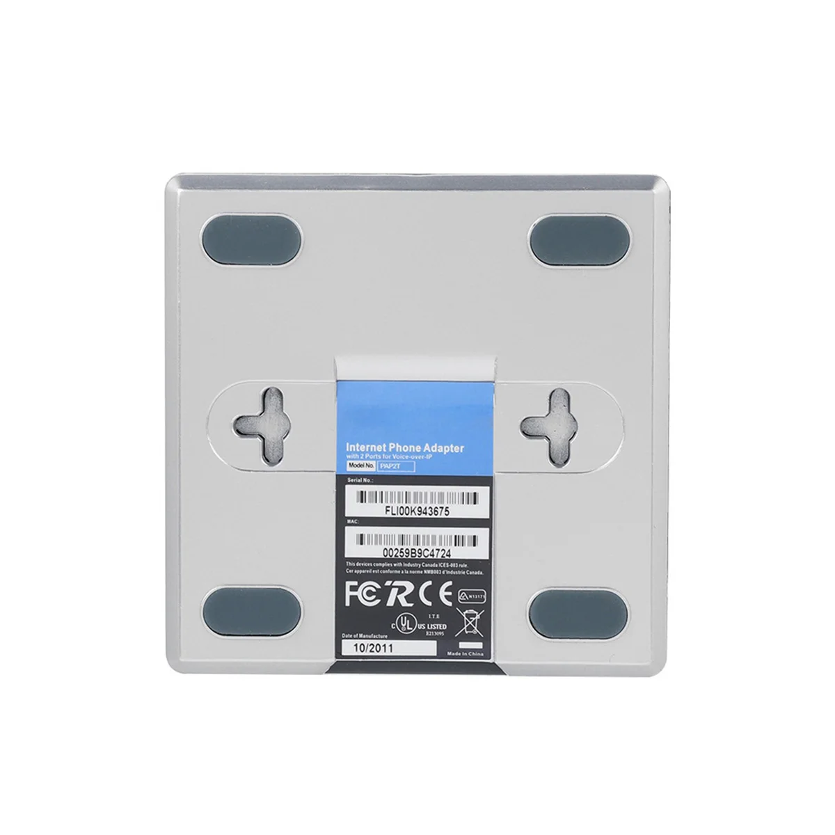 Шлюз Интернет телефон 2 Порты и разъёмы адаптер SIP RJ45 кабель сетевой для VoIP Linksys PAP2T