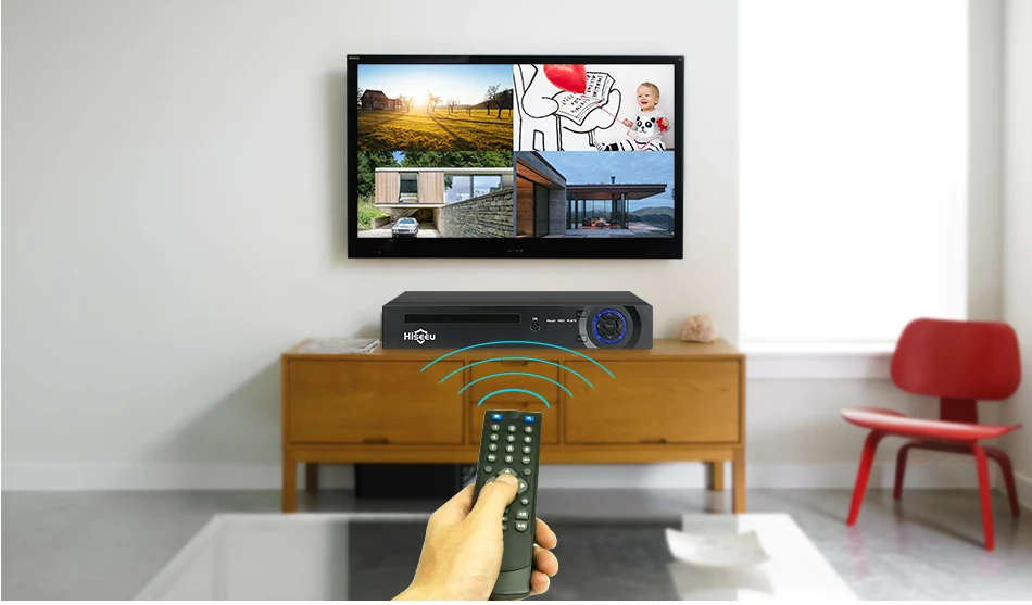 Hiseeu 8CH 1080P POE NVR CCTV система безопасности 4 шт. 2.0MP аудио запись IP камера IR P2P комплект наружного видеонаблюдения 1 ТБ HDD