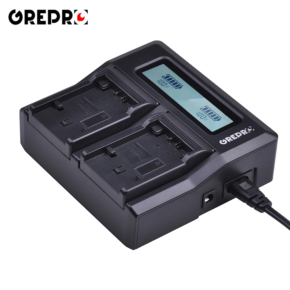 Rapid LCD Dual Battery Charger for Sony NP-FV100 NP FV100 FV50 FV70 FH100 FH70 FH50 FH60 FP50 FP90 CX700E PJ50E 30E 10E