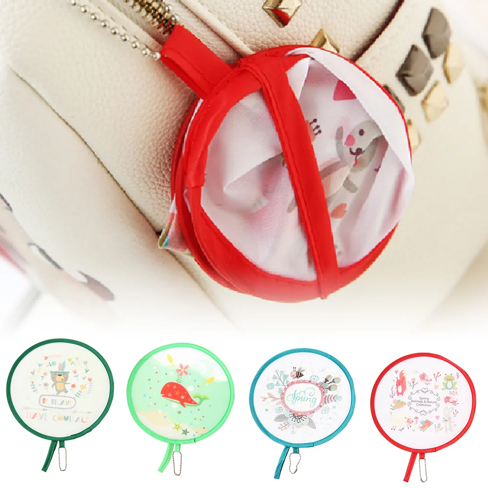 

Portable Folding Fan Round Disk Creative Party Gift Cool Summer Hand Fan Travel Pocket Mini Fan Gifts /Folded Diameter 7.5cm