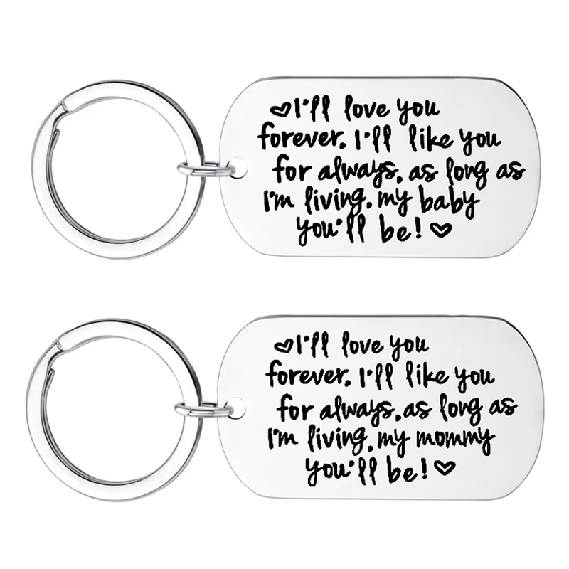 Женская цепочка на день матери подарки ожерелья подвески буквы I Love You Forever Mommy/Baby |