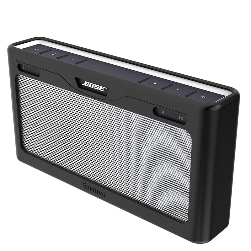 black Smatree динамик коробка Портативный Дорожная сумка чехол для переноски Bluetooth динамик сумки ForBose SoundLink III противоударный с карабином - Цвет: black