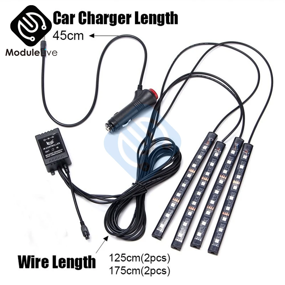 Светодиодный светильник лента для автомобильной подсветки беспроводной