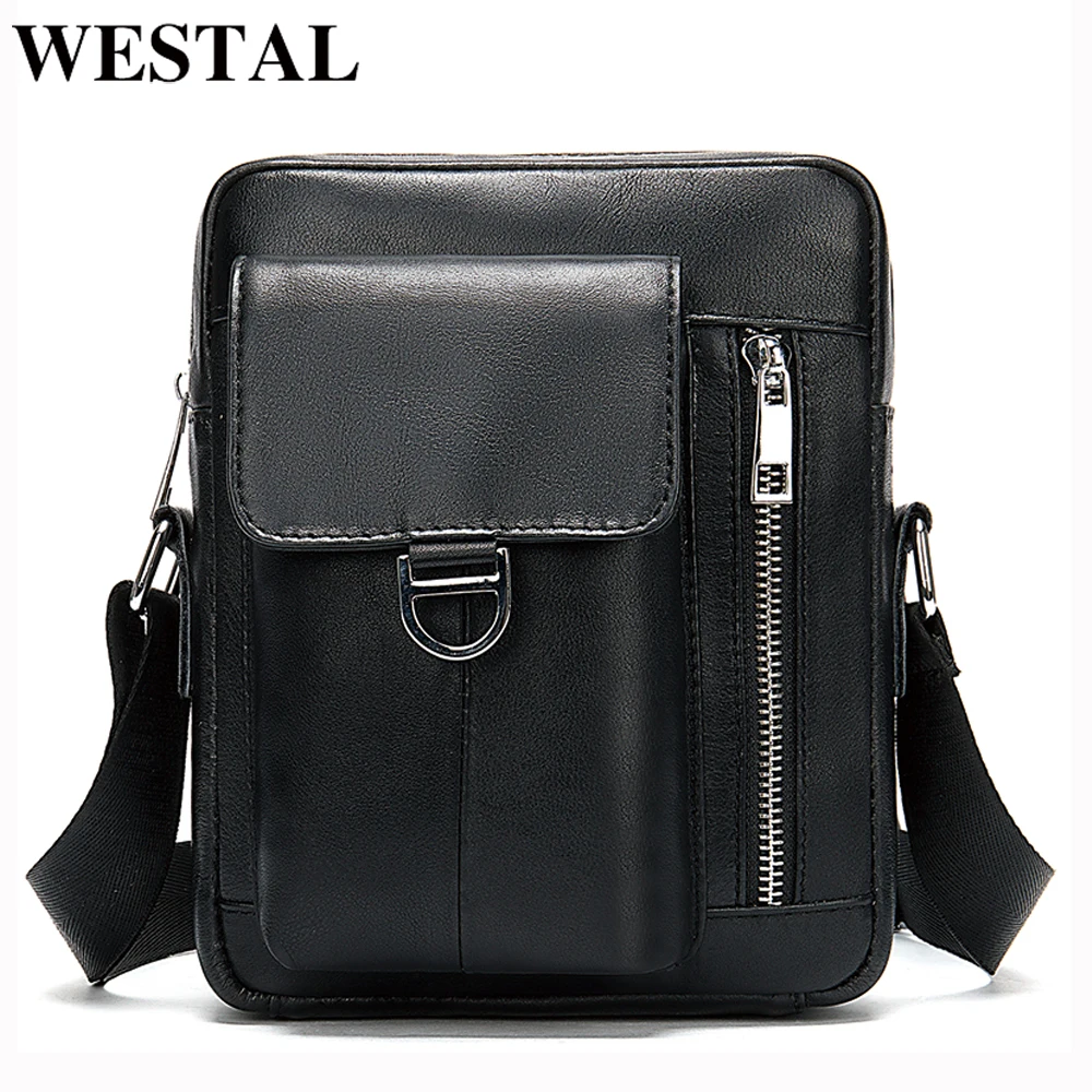 Сумка мессенджер WESTAL Мужская из натуральной кожи| |