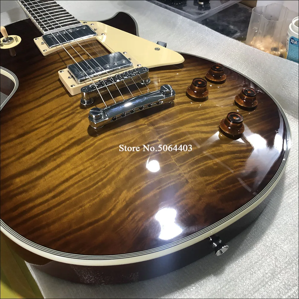 Заводская розетка 6 струн электрогитара тигр кленовый шпон abalone цветочный горшок