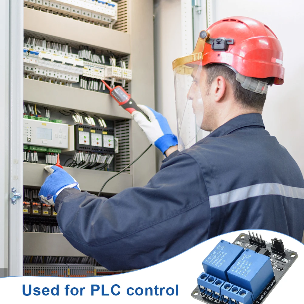 

3PCS Relay Module Humanized Interface Design 2 Channel 5V GND VCC IN1 IN2 Pin With LED Indicator Industrial Power Control Board
