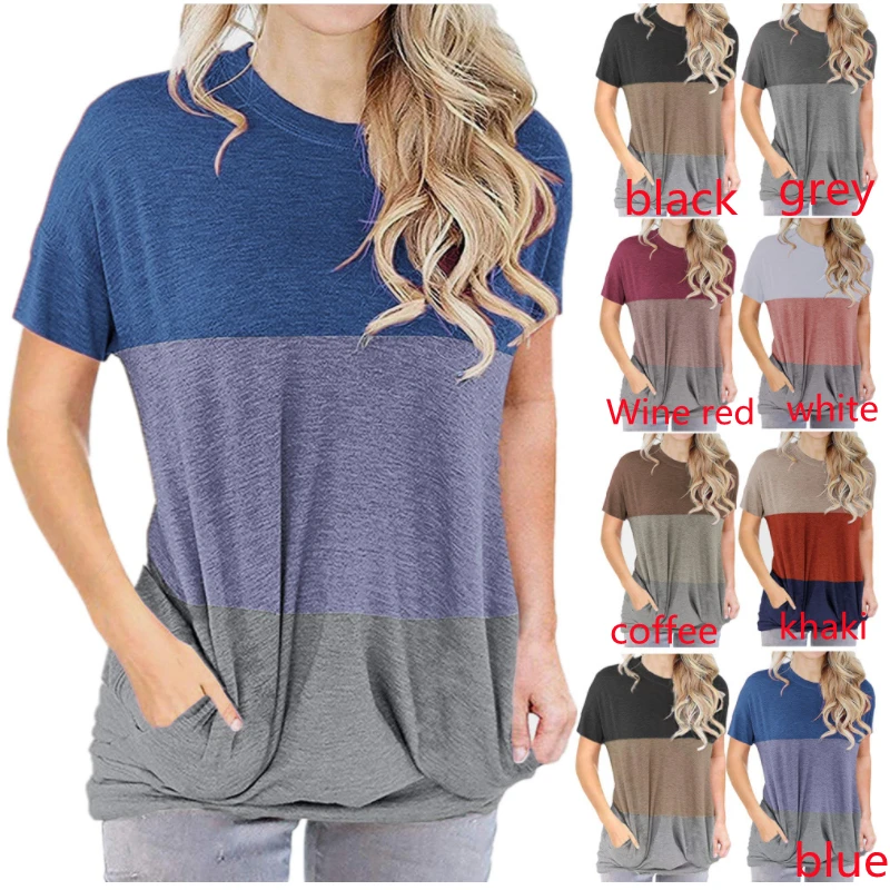 Женская футболка с круглым вырезом свободная в европейском и американском стиле