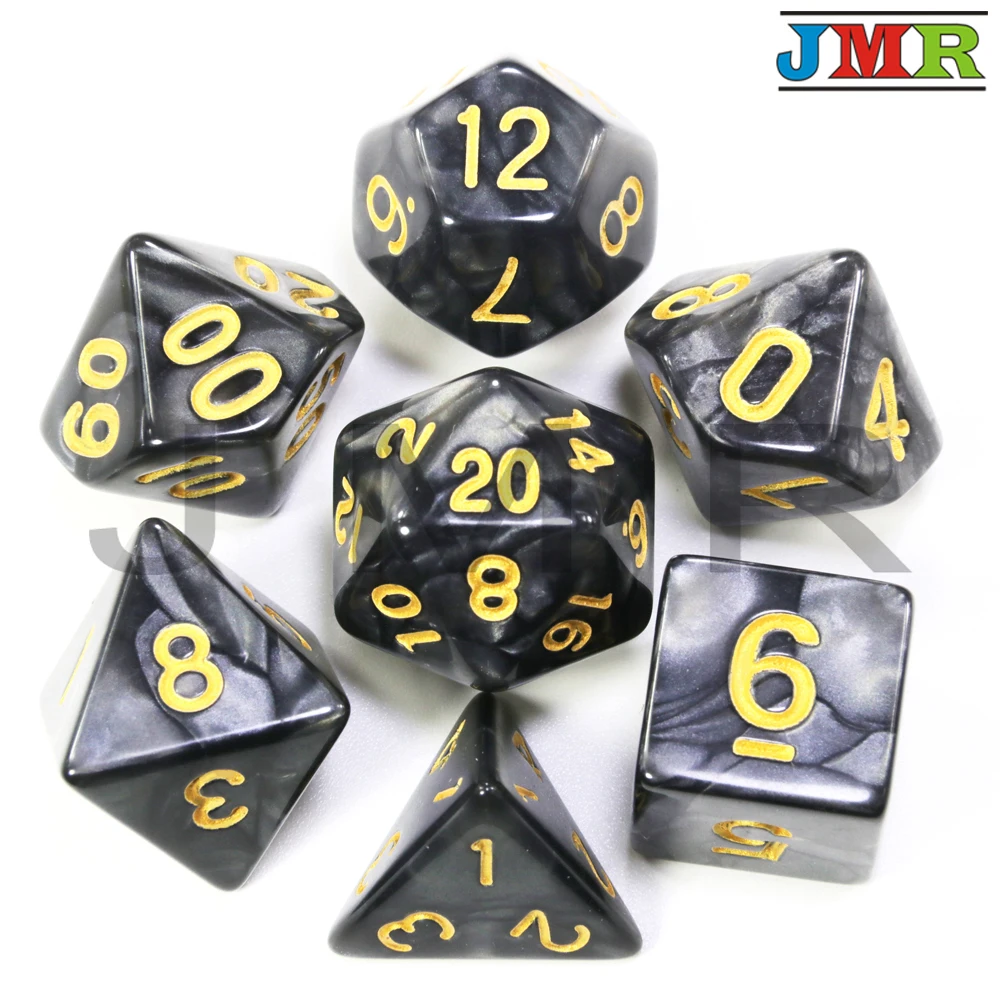 7 шт многосторонний Dnd плашка для игр дома KTV TRPG ролевые игры, настольные игры, цифровые кости, игральные кости, как настоящее время, набор игрушек