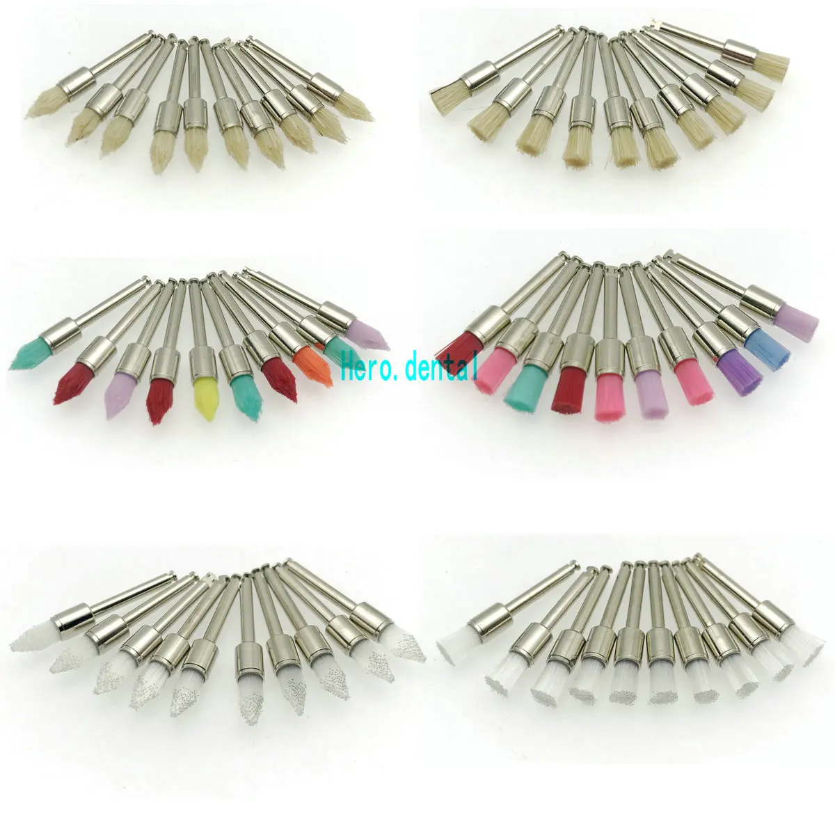 10 смешанных типов одноразовых 100 шт. зубных щёток для