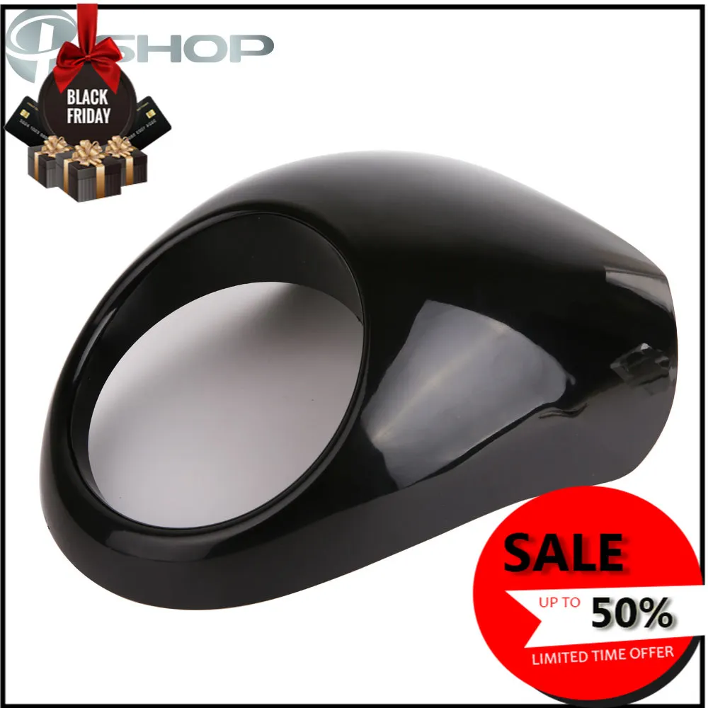 

Передний обтекатель фары черного цвета для Sportster 1200 XR1200 2009 883 1973-up FX XL 39 мм Dyna Street Bob 2006-2011