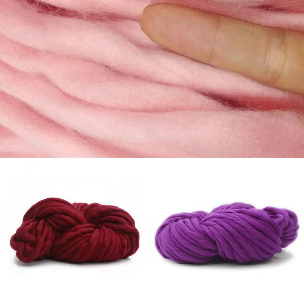 Горячая продажа 30 м массивное вязаное одеяло мягкая искусственная шерсть пряжа