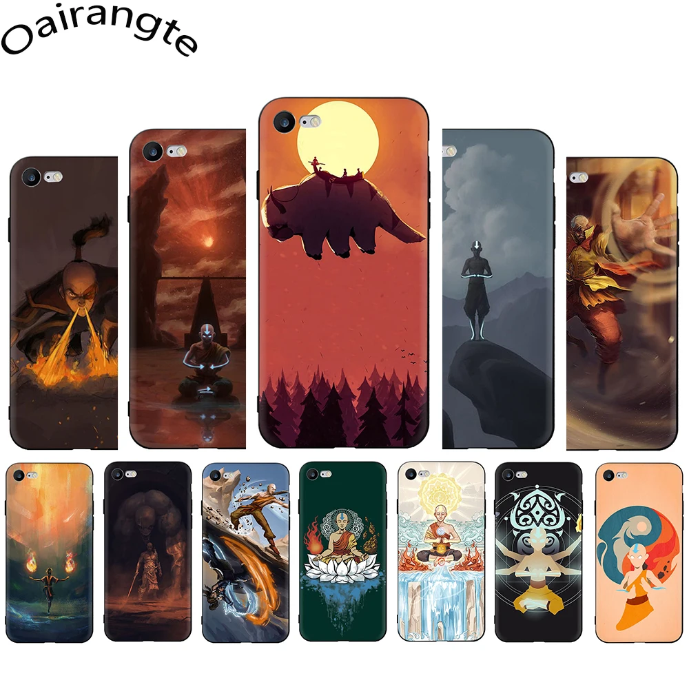 Мягкий чехол для телефона Avatar the Last Airbender iPhone 5 5S SE 2020 6 6S Plus 7 8 X XS XR 11 12 Pro Max