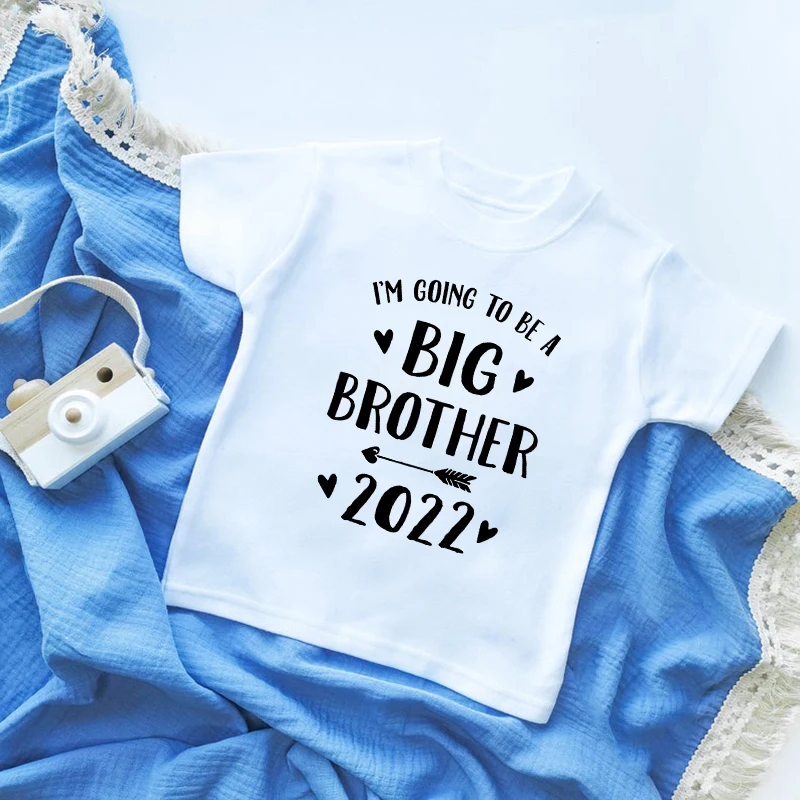 2022 Детские объявление рубашка для малыша Big Brother сестра футболка Brother/сестра