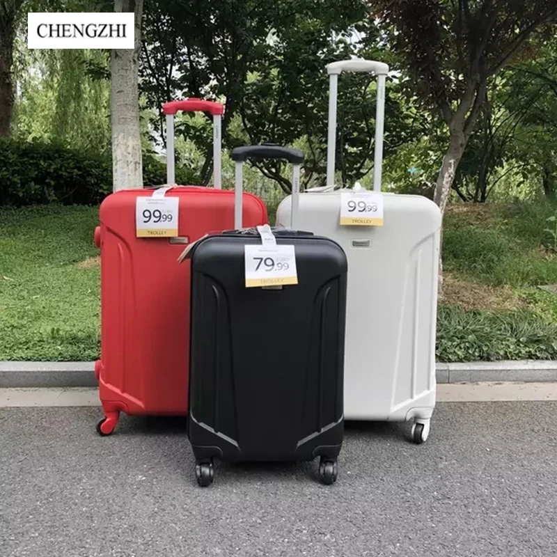 Недорогой чемодан на колесиках CHENGZHI ABS с возможностью увеличения большой