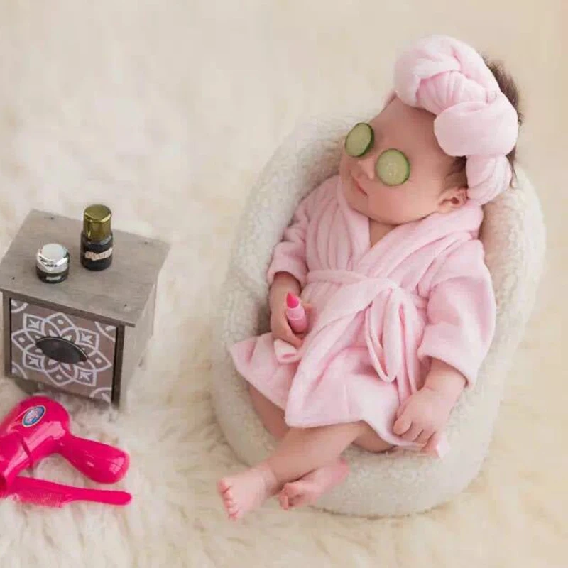 2018 Bathrobes Wrap Newborn Photography Props Baby Photo Shoot Accessories |