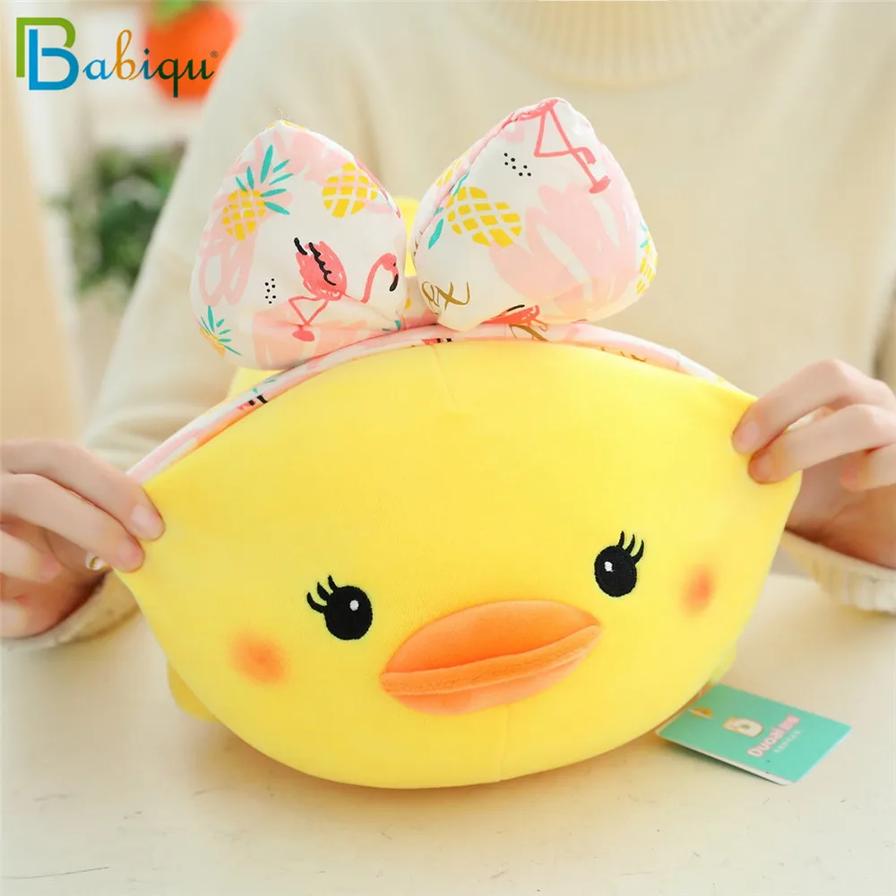 Kawaii макияж утка плюшевые игрушки мягкие животные мультфильм кукла для детей